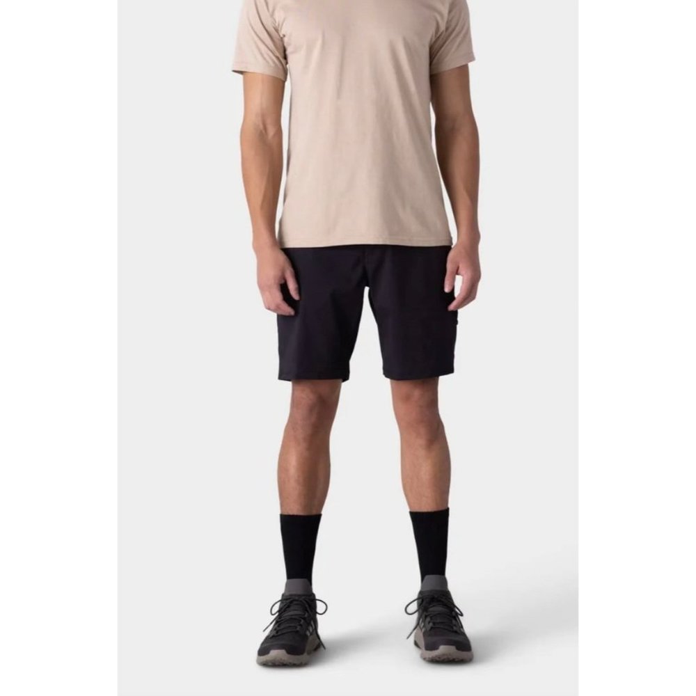 NEW 686 MENS EVERYWHERE DOUBLE KNIT SHORTS WASHED BLACK